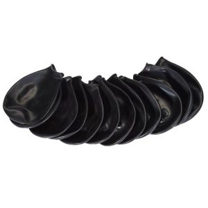 Buster Pawz - Dog shoe L 10.2cm black 12 pcs - (278097)